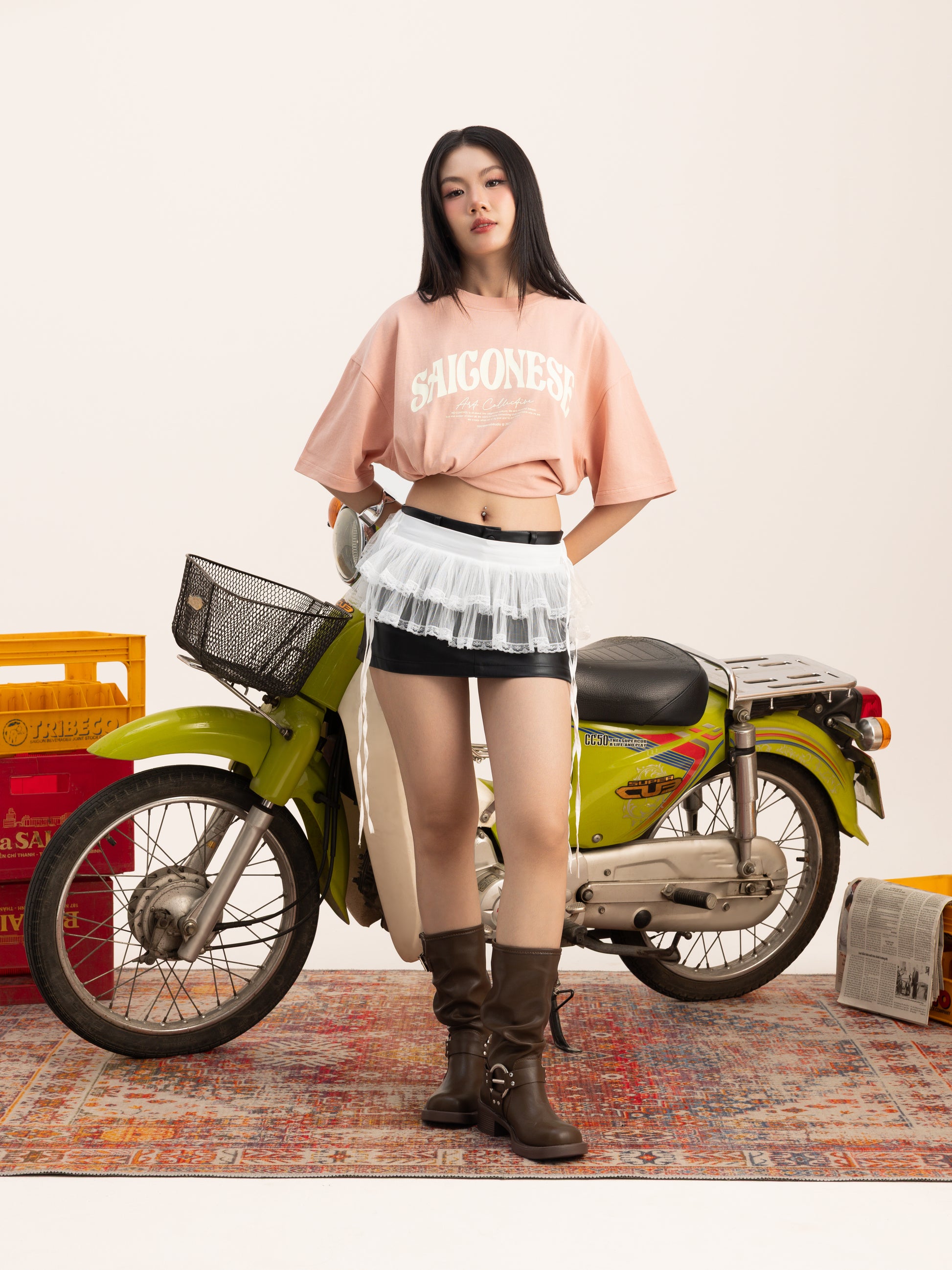 Saigonese Tee (Salmon Pink)