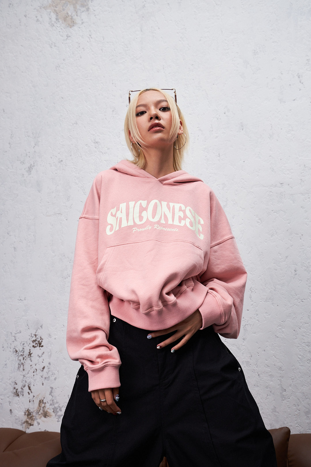Saigonese Hoodie (Salmon Pink)