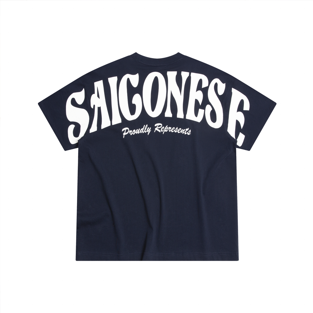Saigonese Full Back Tee (Navy)