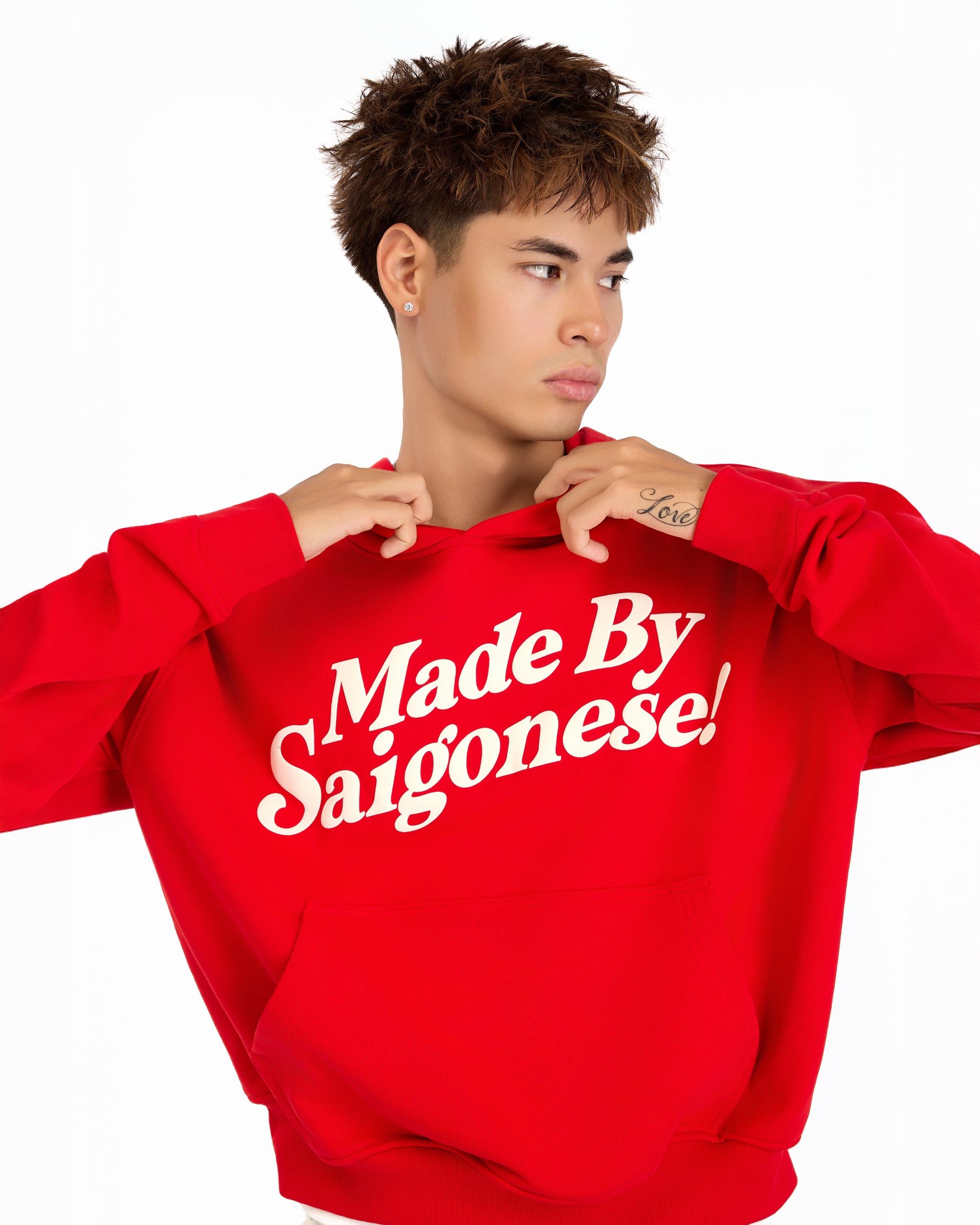 "Made by Saigonese" Hoodie (Red)