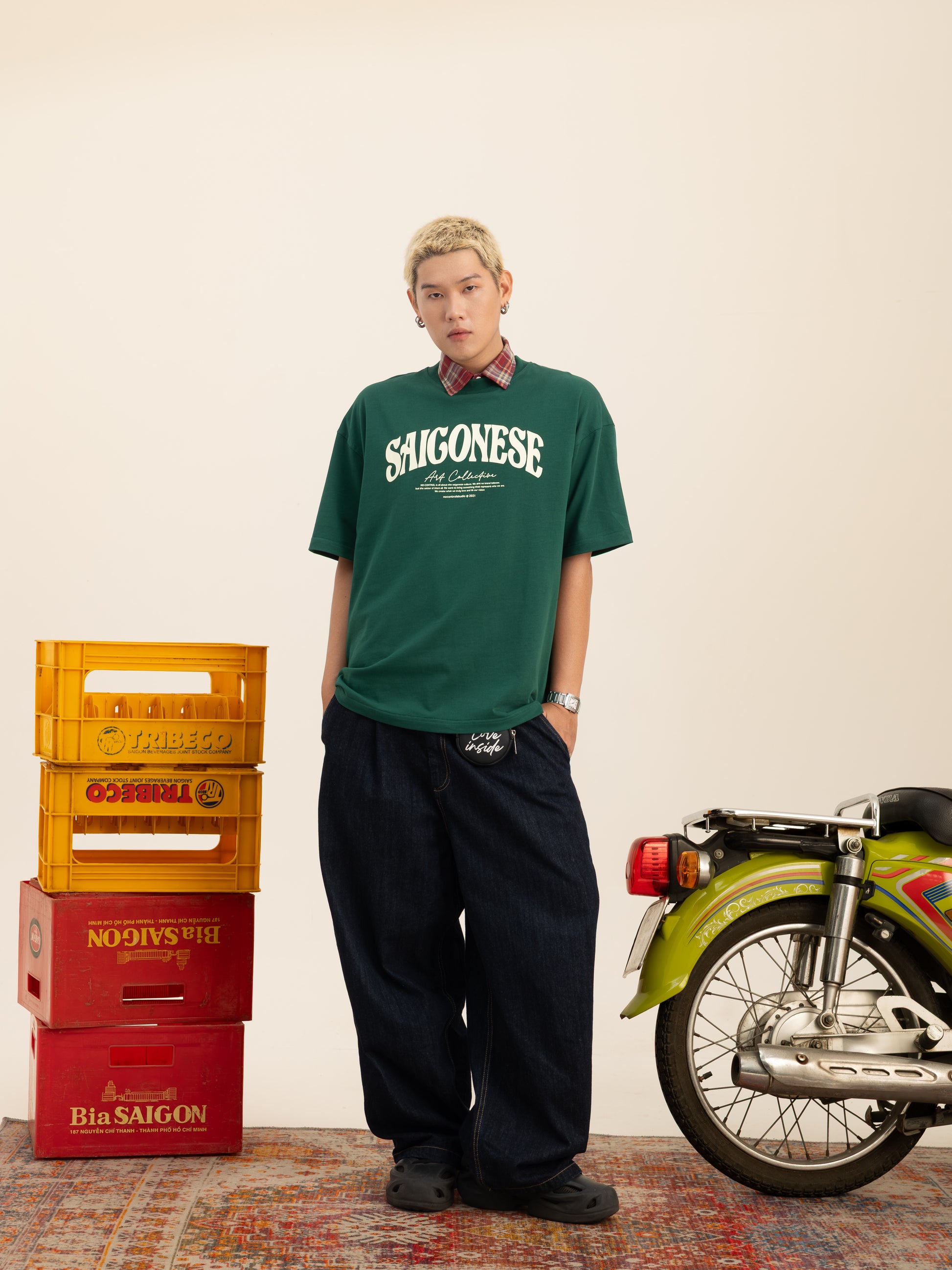 Saigonese Tee (Forest Green)