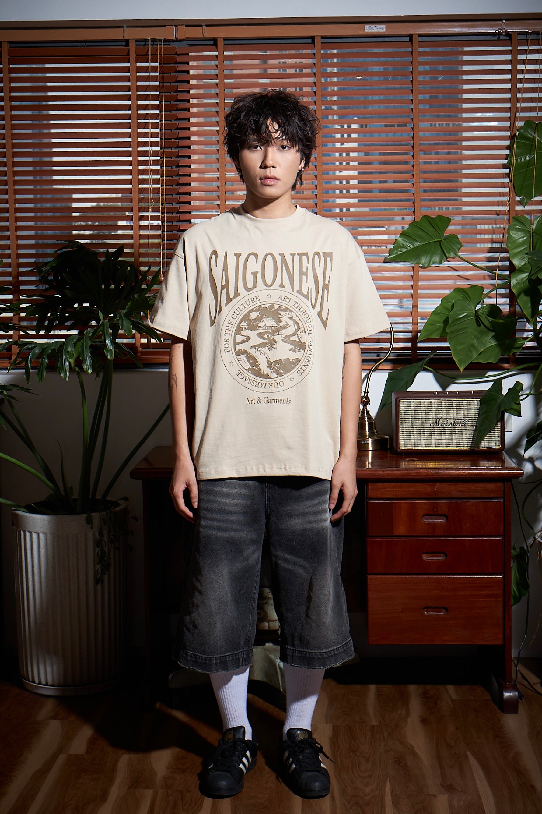 Saigonese Graphic Tee (Tan)