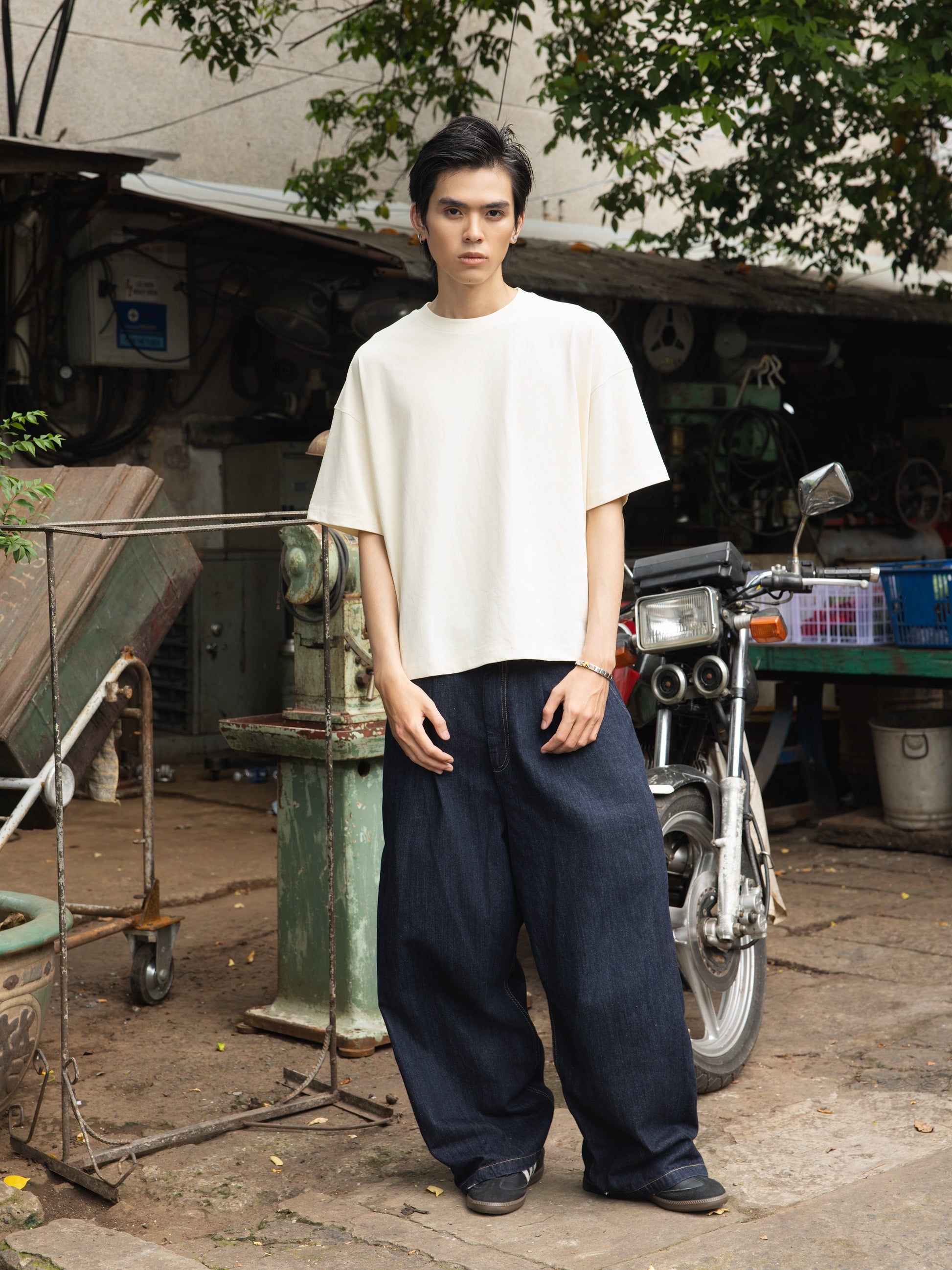 Saigonese Full Back Tee (Cream)