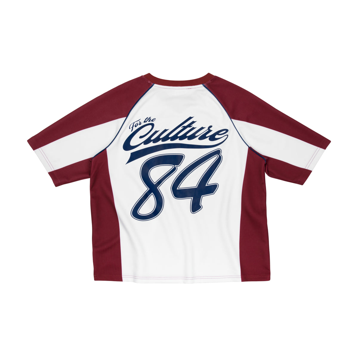 FW26 Essential Jersey (White/Burgundy)