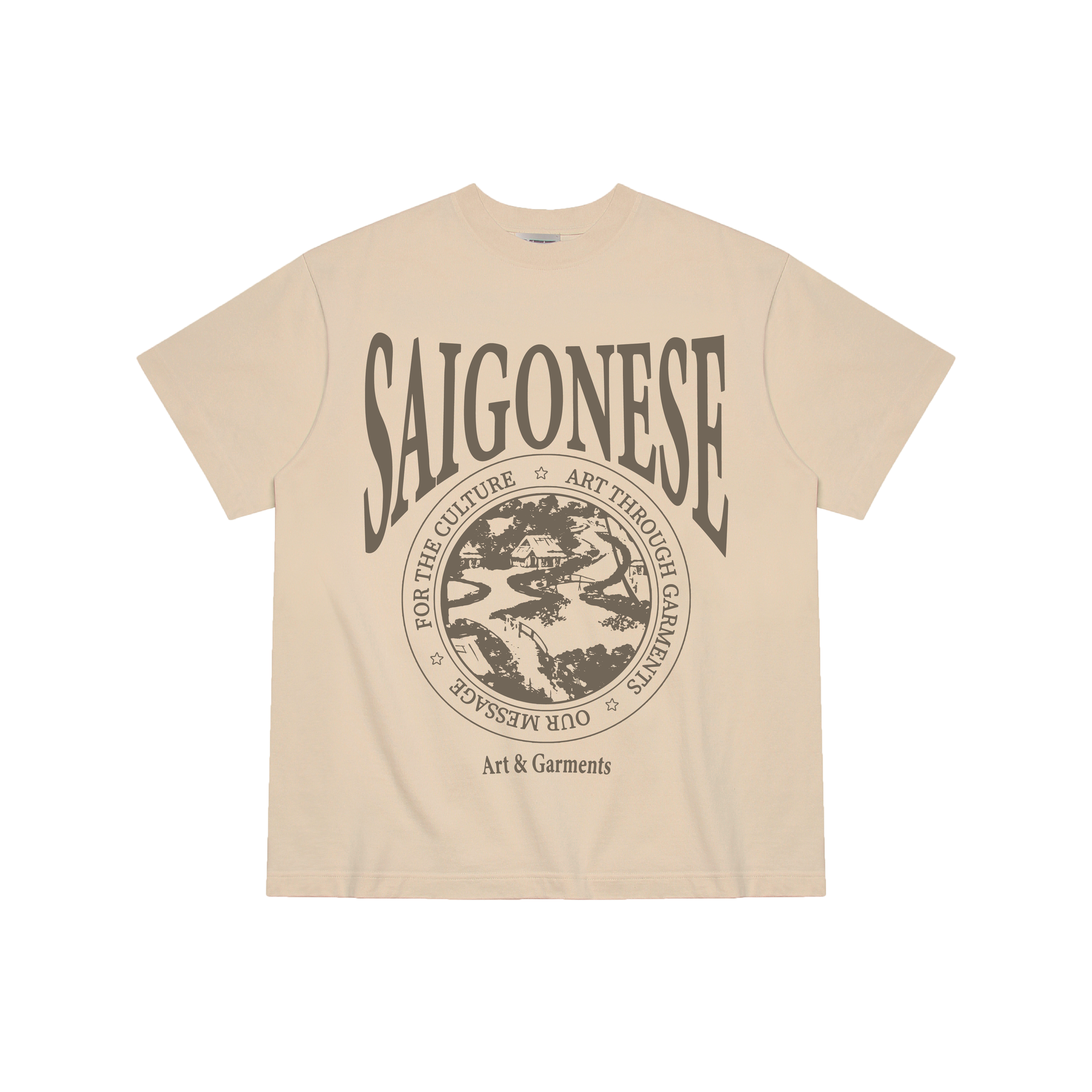 Saigonese Graphic Tee (Tan)