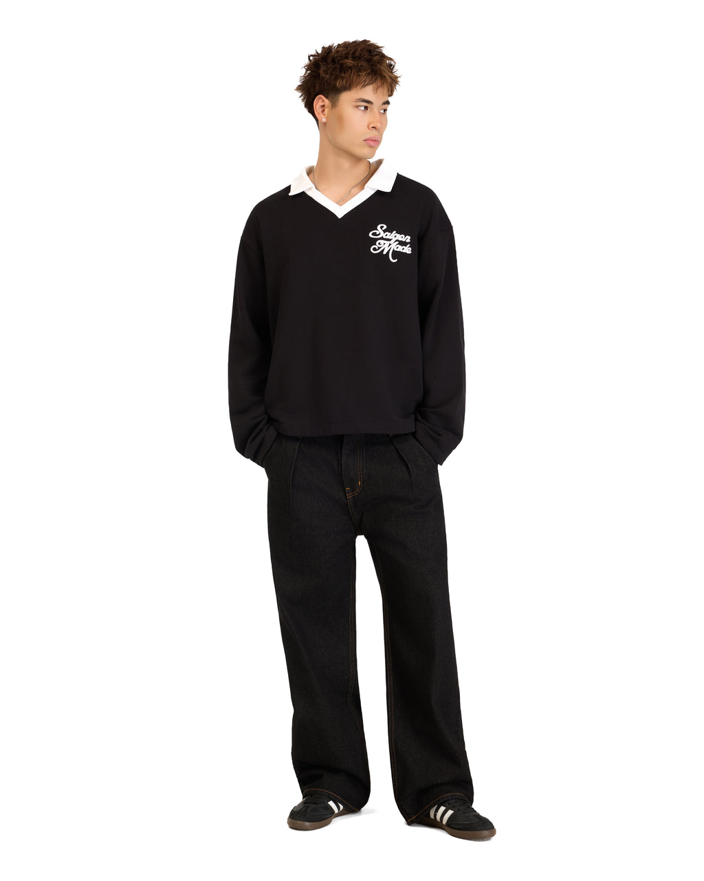 Polo Sweater (Black)