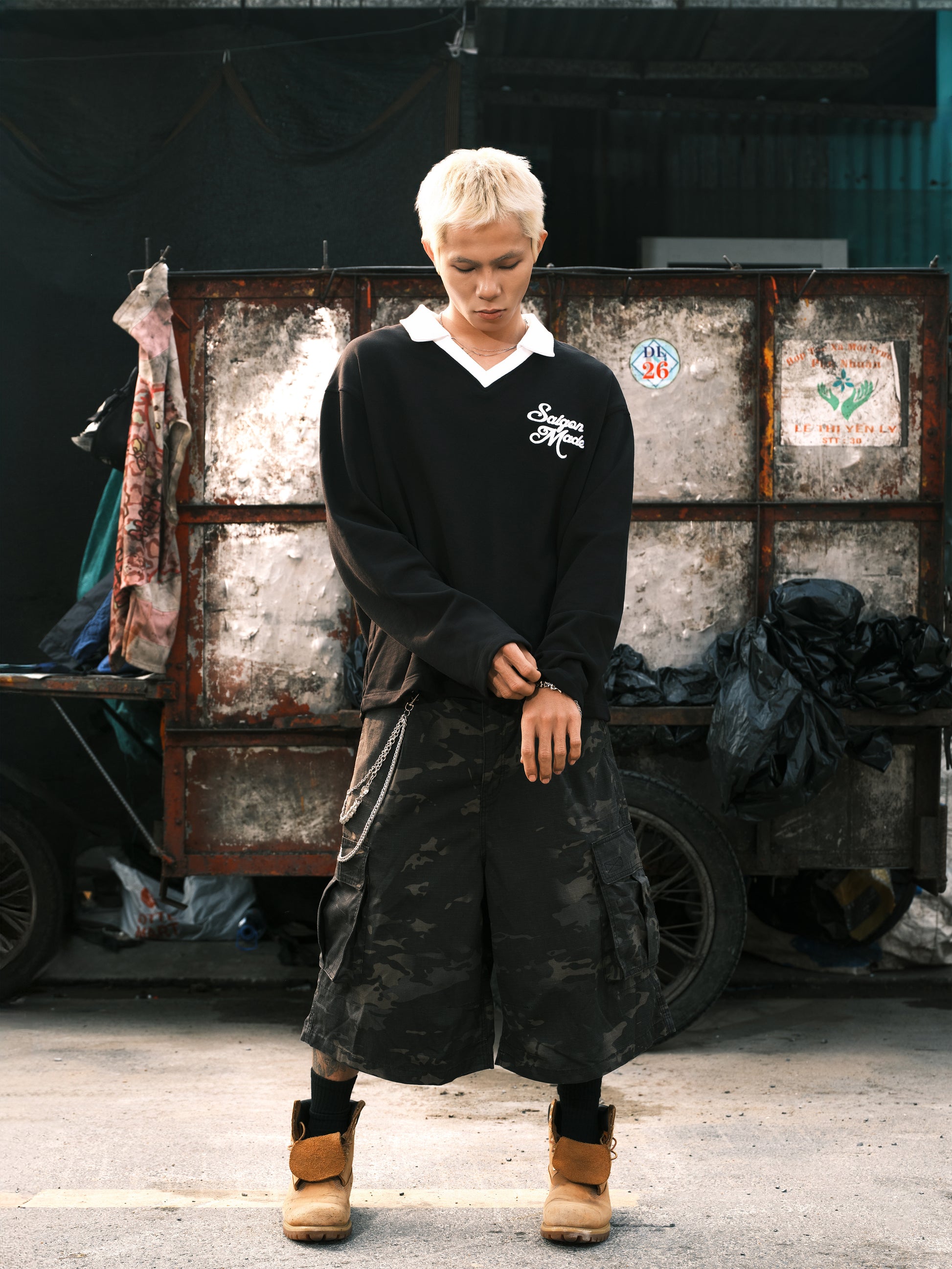 Polo Sweater (Black)