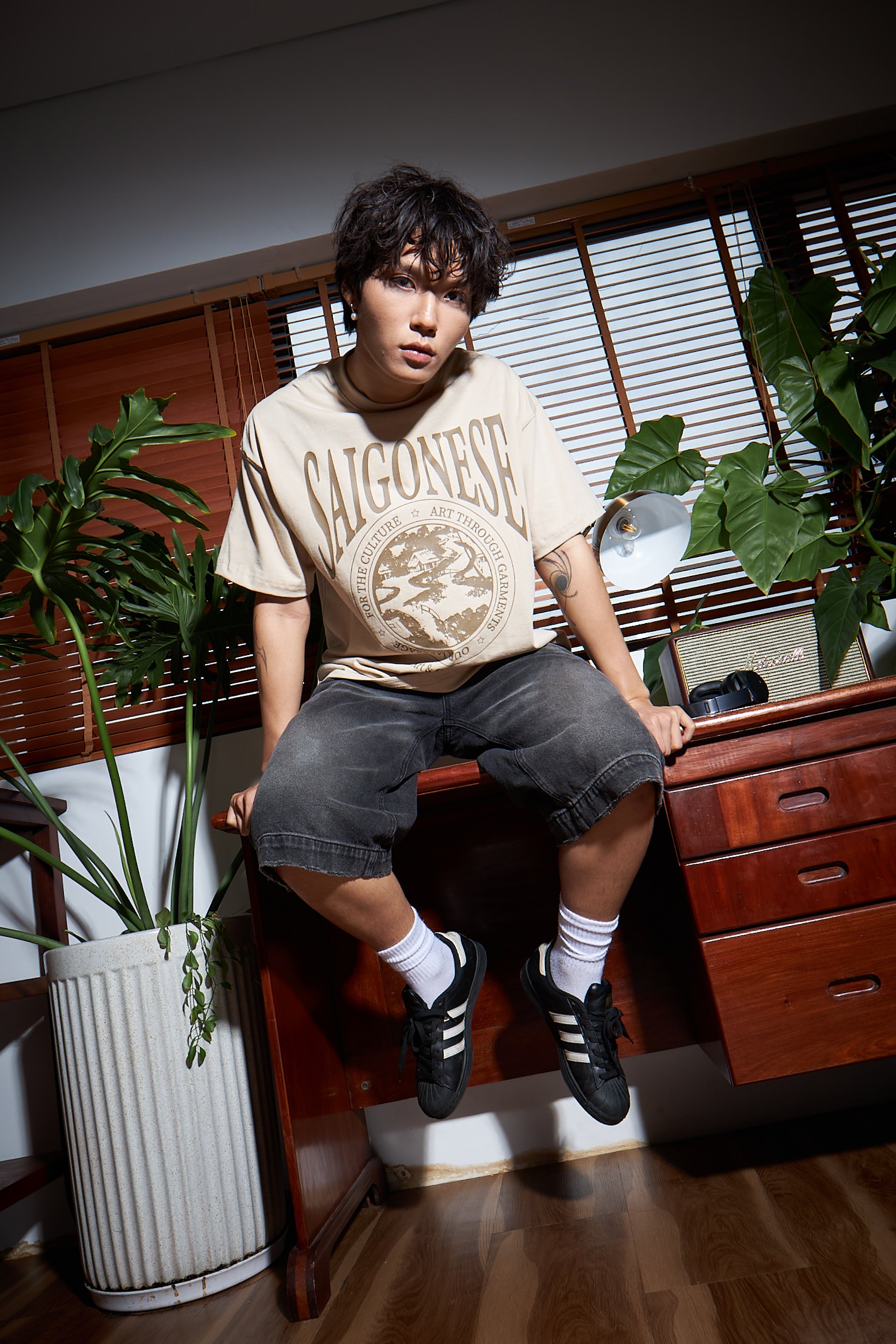 Saigonese Graphic Tee (Tan)