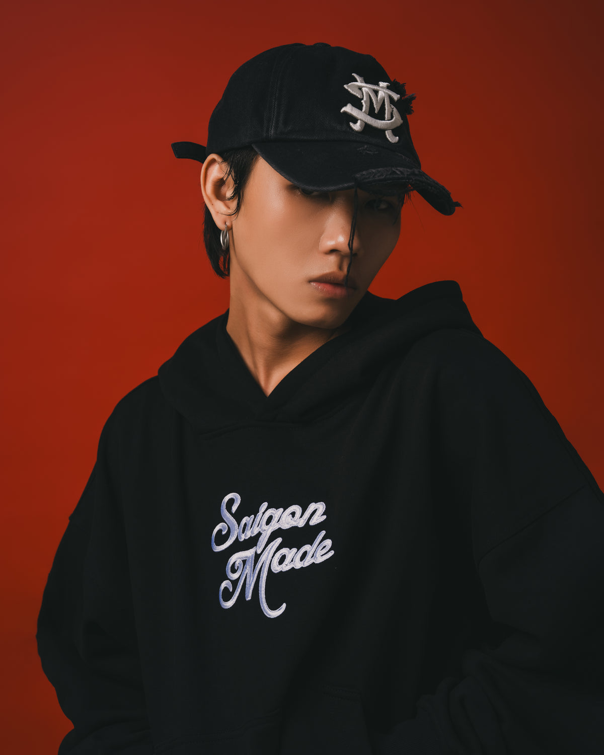 FW26 Washed Denim Cap (Faded Black)