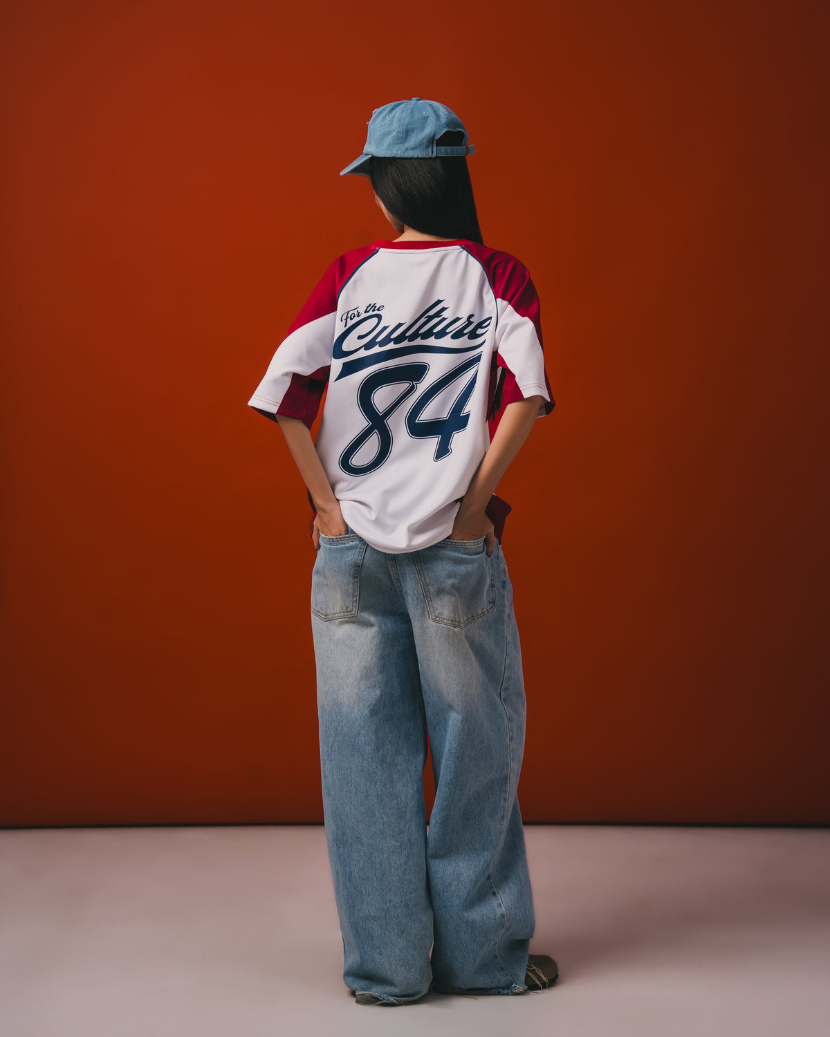 FW26 Essential Jersey (White/Burgundy)