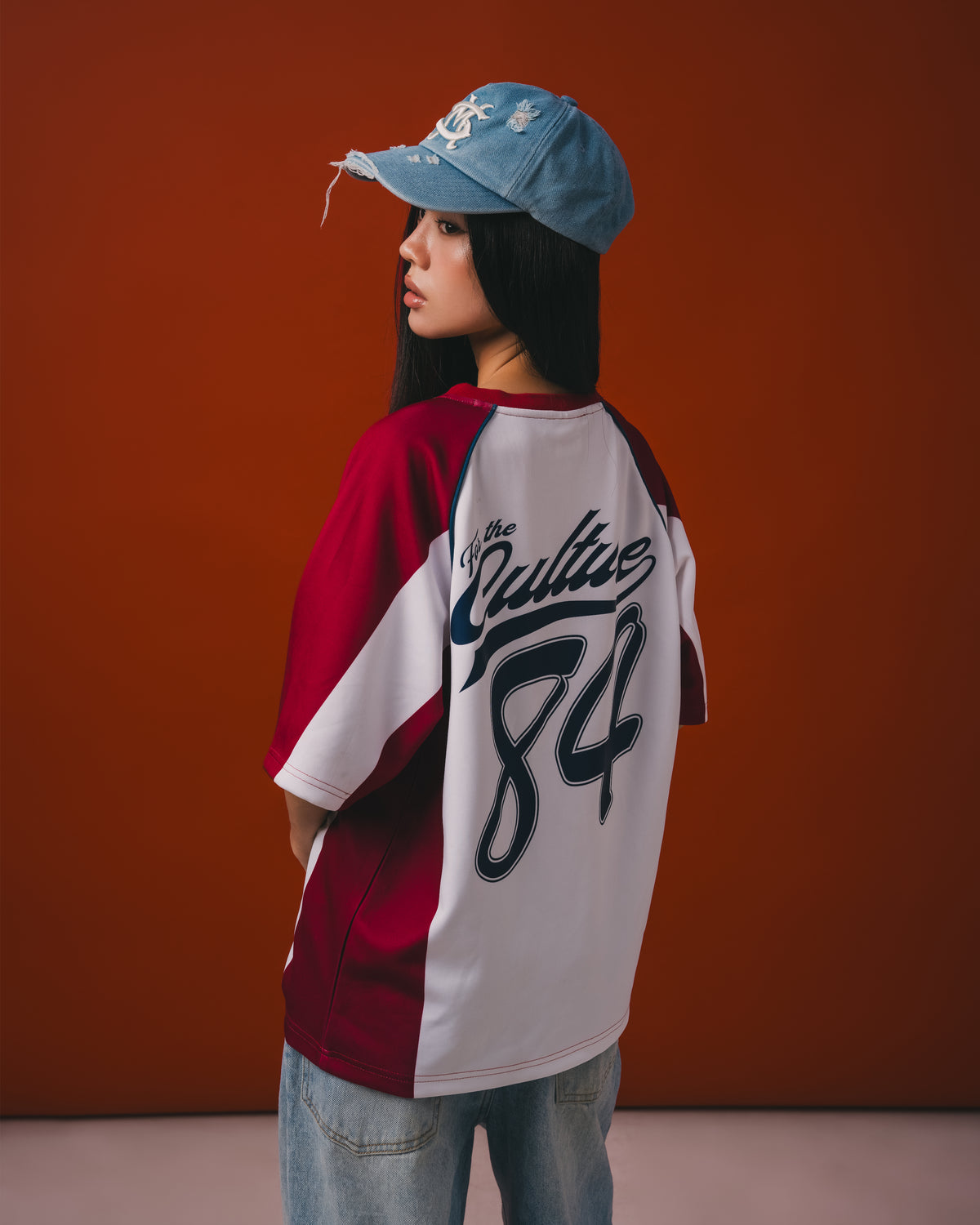 FW26 Essential Jersey (White/Burgundy)