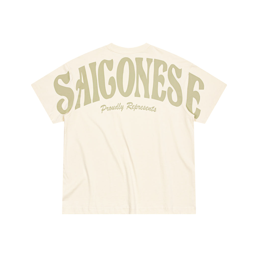 Saigonese Full Back Tee (Cream)