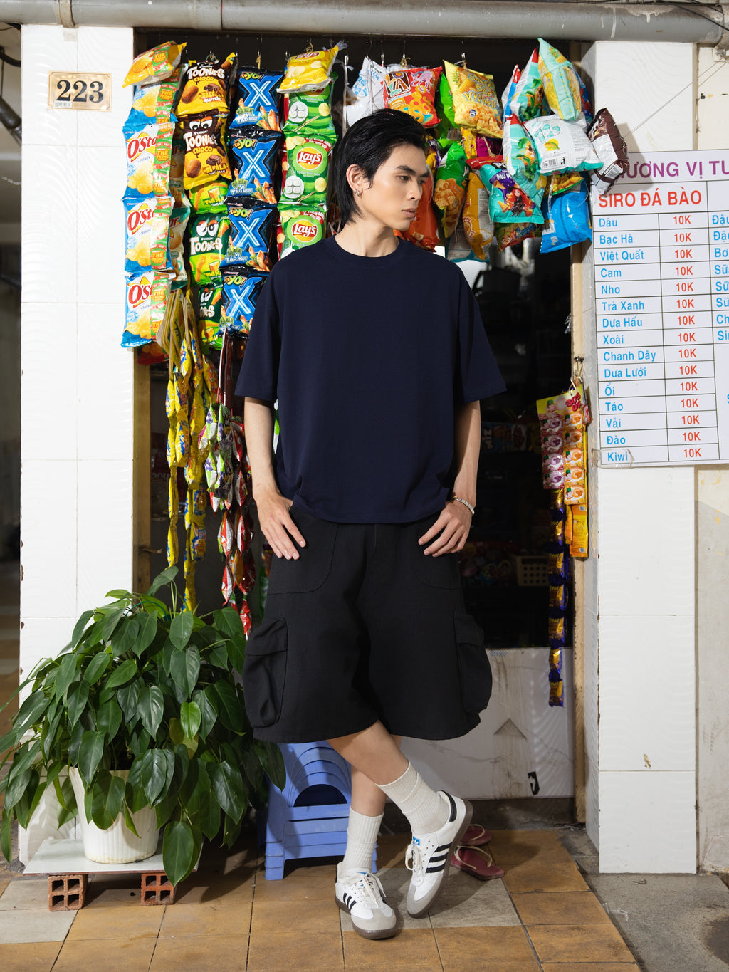 Saigonese Full Back Tee (Navy)