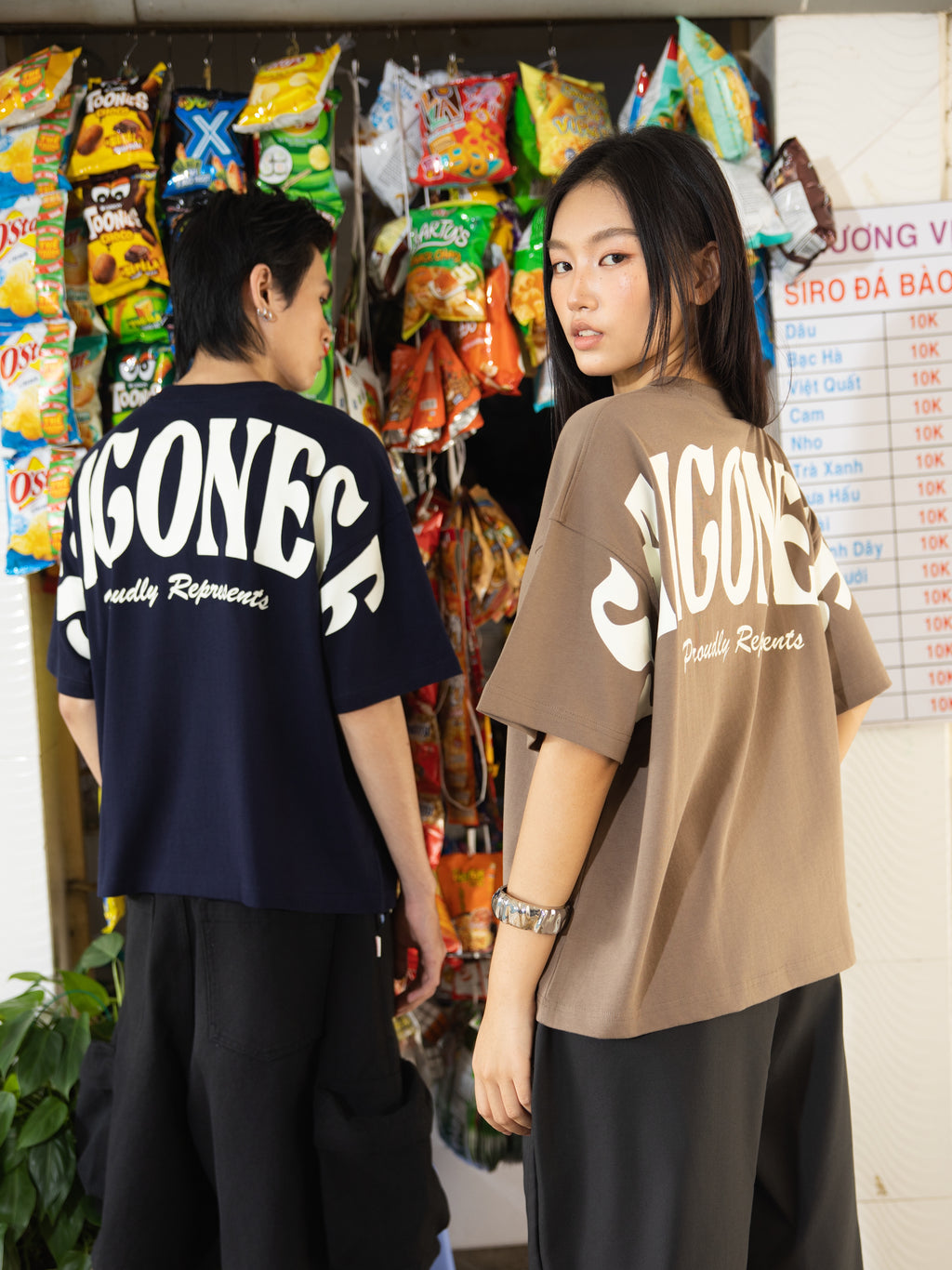 Saigonese Full Back Tee (Navy)